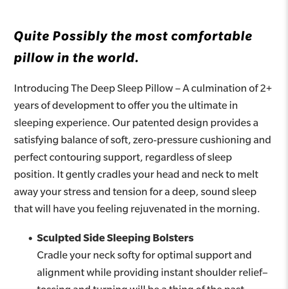 Cushion Lab Bedding Cushion Lab Deep Sleep Pillow Poshmark